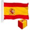 Spain Spanish Flag 3x5 Ft 5-Pack 150D Printed Polyester By G128